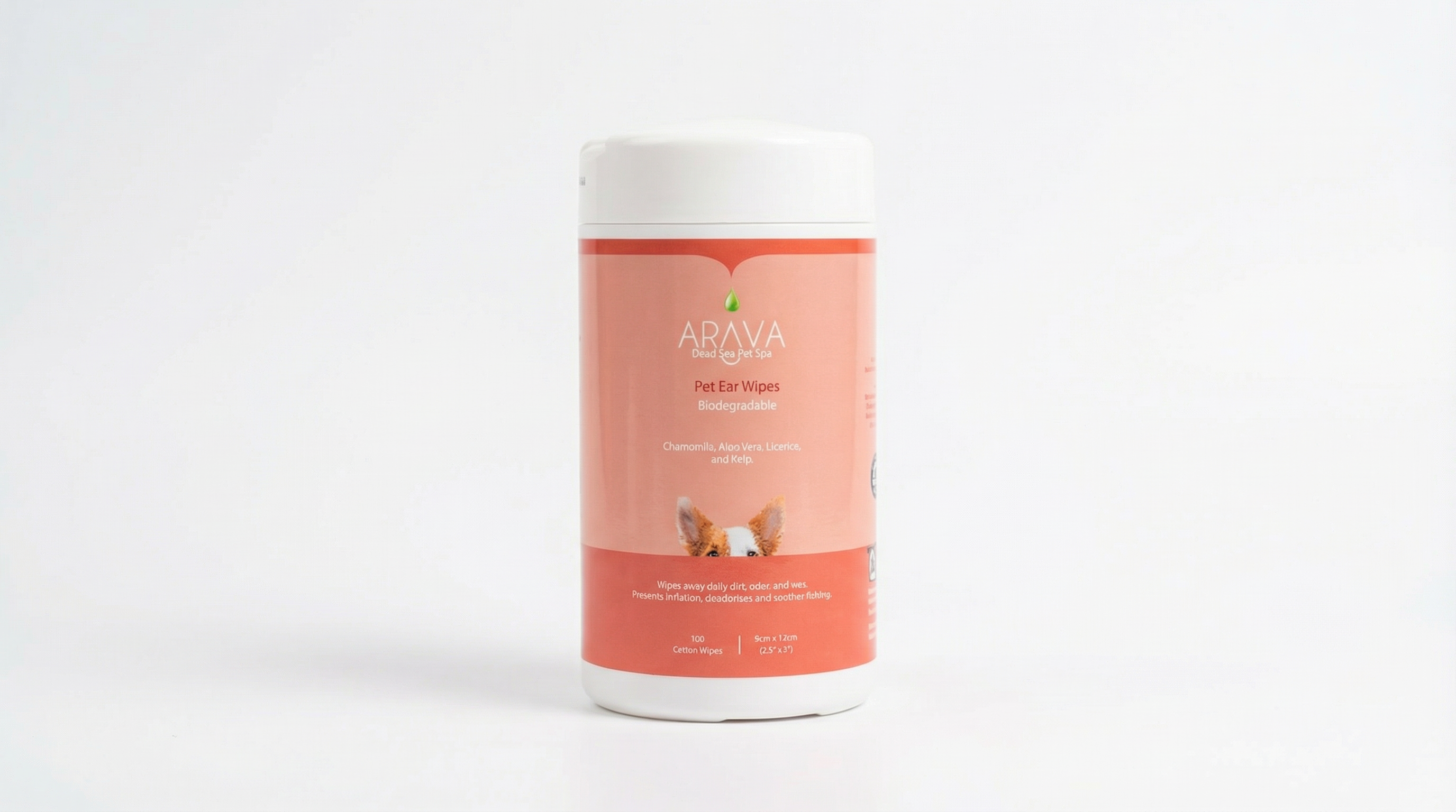 Pet Wipes for Dogs and Cats for Ear Cleaning by Arava