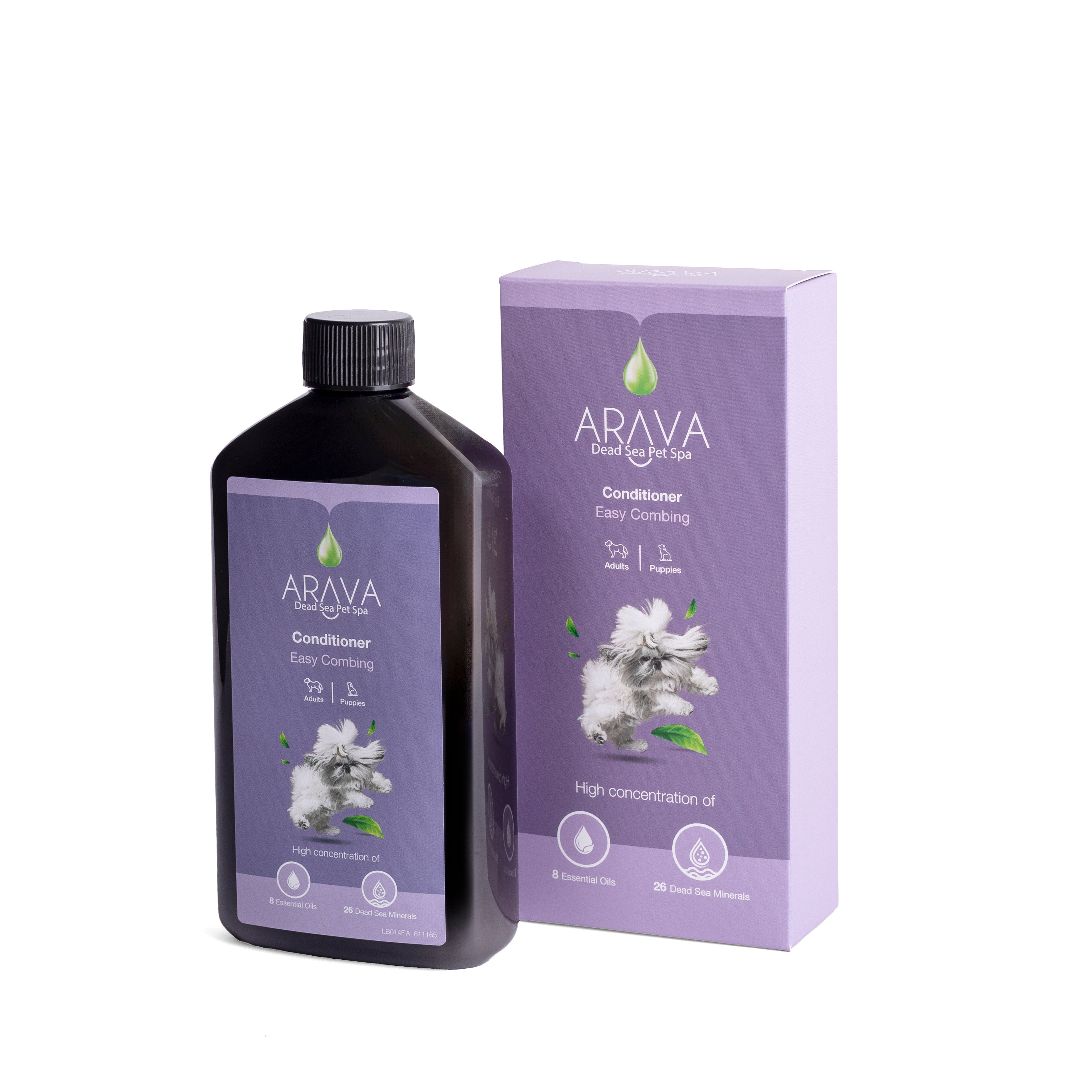 Conditioner for dogs with difficult-to-brush fur