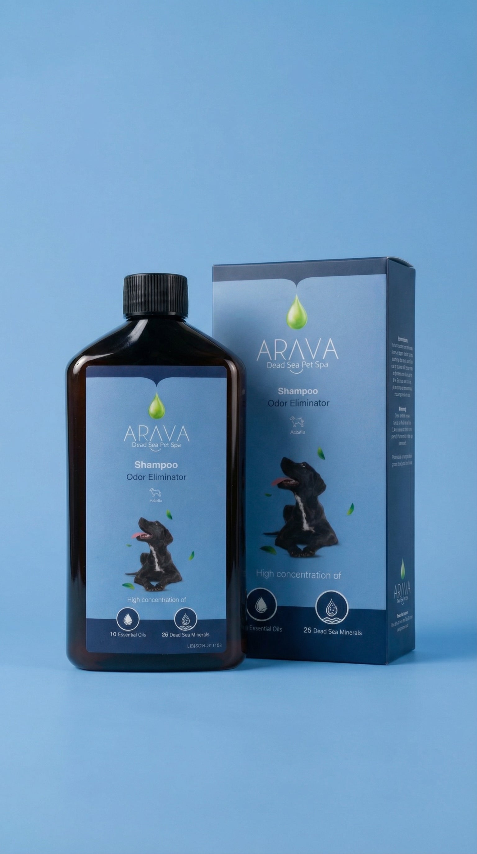Odor-neutralizing dog shampoo by Aravah