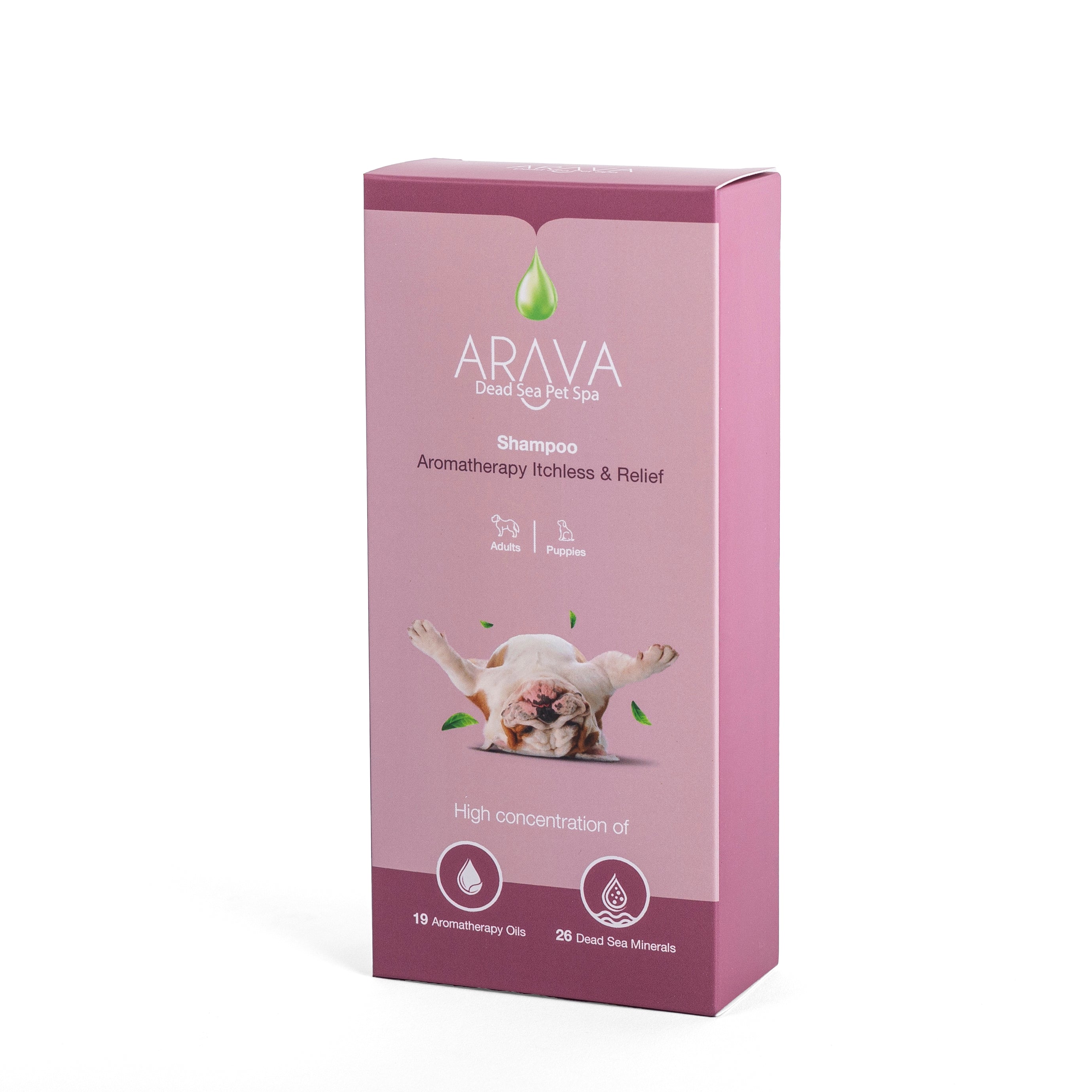 Therapeutic shampoo for dogs with dry or wounded skin by Arava
